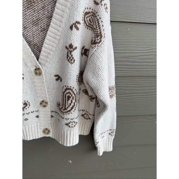 American Eagle oversized bandana print cardigan - Picture 4 of 6